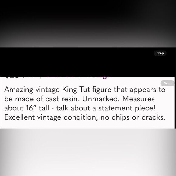 VTG Large Egyptian King Tut Figure 16” - Picture 9 of 9